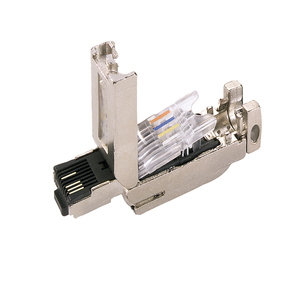 Disponibile con codice colore T568A T568B PROFINET Field assembly spina RJ45 angolo di schermatura a 360 gradi e tipo dritto - Product Image 1