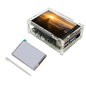 Raspberry Pi 4 Modell B 3,5-Zoll-Touchscreen-TFT-Display 480x320 LCD-Modul mit Acryl gehäuse für Raspberry Pi 4B