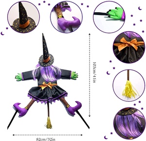 Ready to Ship Cheap Promotion Crashing <strong>Witch</strong> Into Tree Halloween Crashing <strong>Witch</strong> - Product Image 4