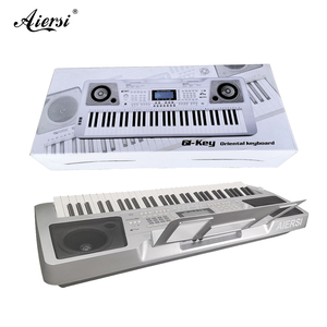 Aiersi-teclado MIDI con 61 teclas, reproductor mp3 de órgano electrónico, función USB, incluye música popular árabe y ritmo - Product Image 1