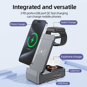 Newest Folding USB Charging Station All in <strong>One</strong> Wireless Multifunctional <strong>Charger</strong> Magnetic PD <strong>Charger</strong> for iPhone Ipad Ipod IWatch - Product Image 3
