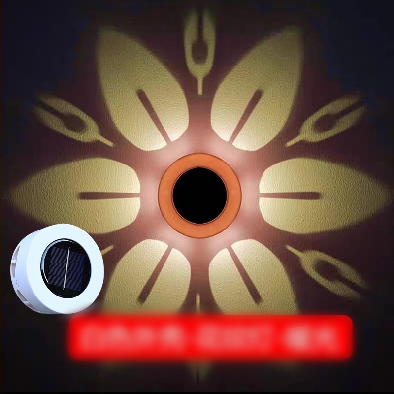 Lumière de jardin à motif, lumière chaude, solaire