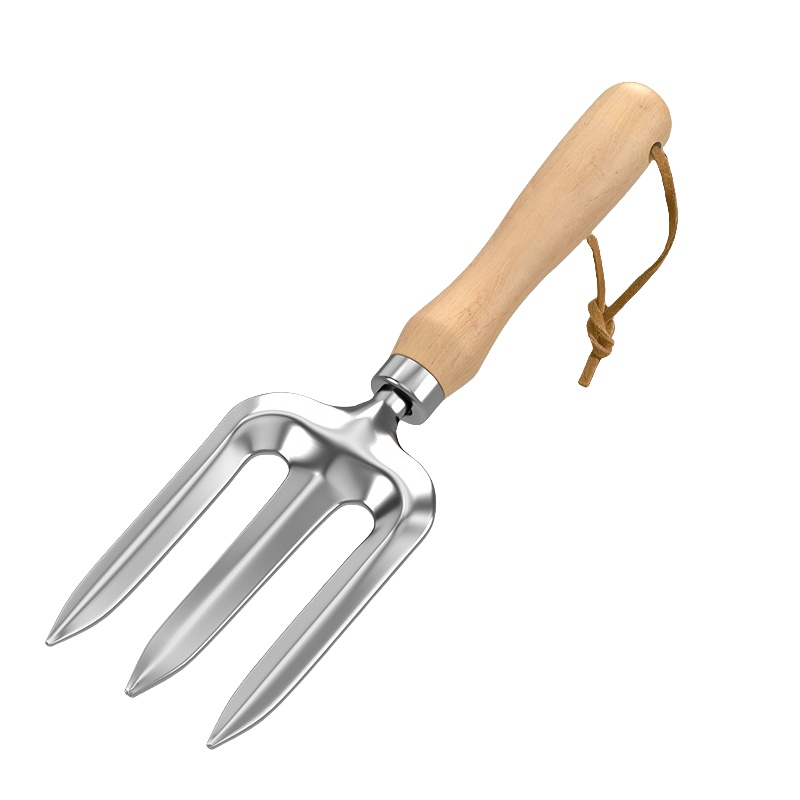 Fourche à trois dents en acier inoxydable