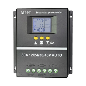 Controlador de carga solar USB manual de fábrica tipo MPPT para sistemas de energía solar 12V 24V 36V 48V DC 100A/80A/60A - Product Image 3
