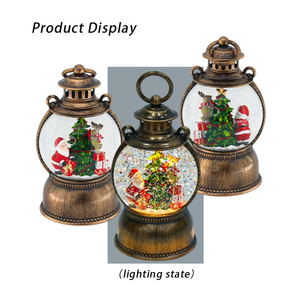 Bola de cristal de Navidad, lámpara de viento musical, regalos para el hogar, decoraciones, agua iluminada, globo de nieve, linternas, círculo para decoraciones navideñas - Product Image 6