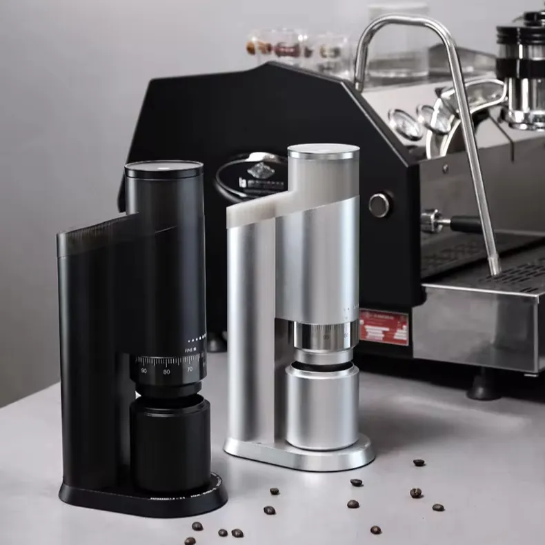 Máquinas de molinillo de café eléctricas automáticas de rebabas cónicas personalizadas de marca de alta calidad zeroHero