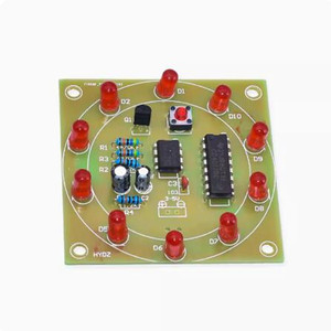Yuvarlak şanslı döner kiti CD4017 NE555 öğrenme kiti için ilginç DIY kiti elektronik üretim - Product Image 5
