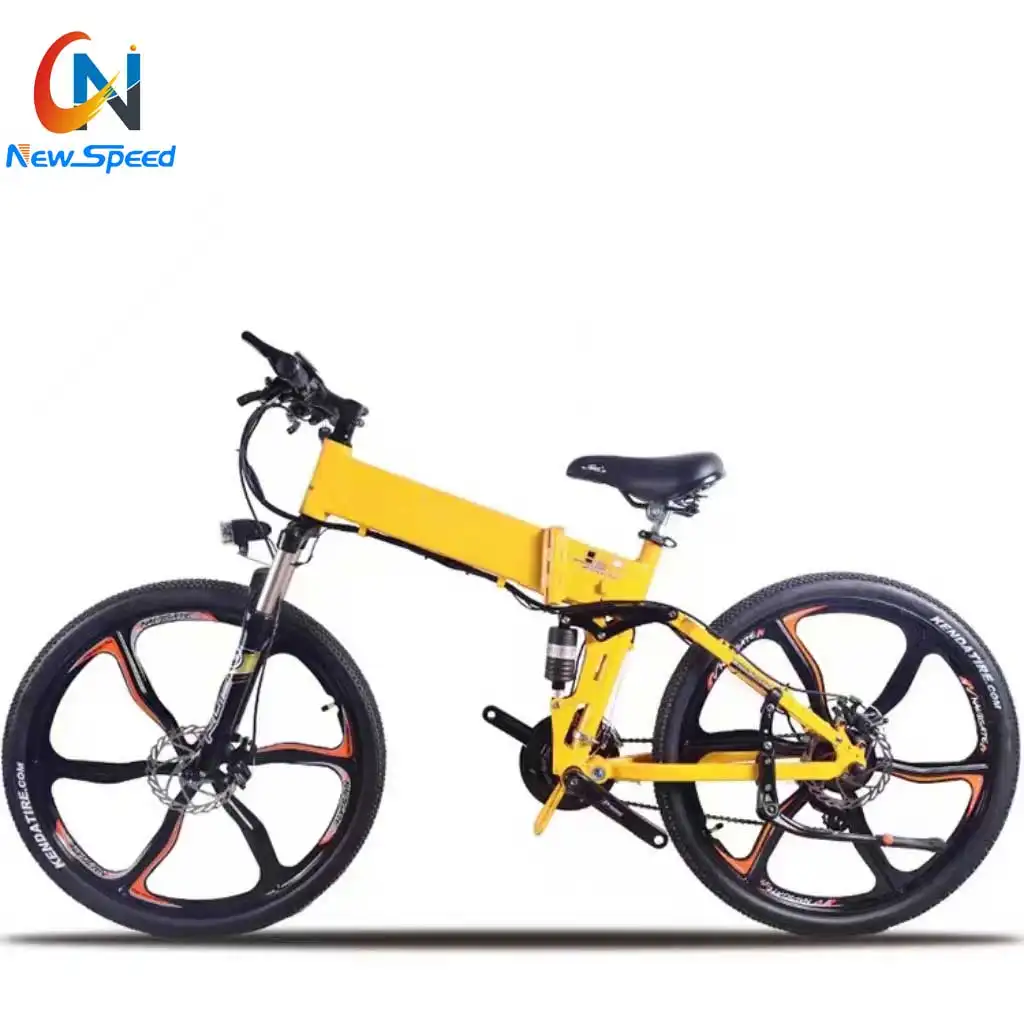Fabrika kaynağı Newspeed elektrikli bisiklet bisiklet 26 inç alüminyum alaşımlı çerçeve elektrikli katlanır bisiklet