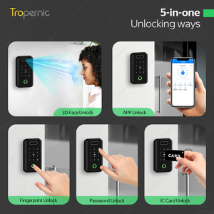 Troper nic Smart Gym Gate TTlock Rfid-Karte Finger abdruck Gesicht Gesichts erkennung Zugangs kontrolle Intercom-System - Product Image 2