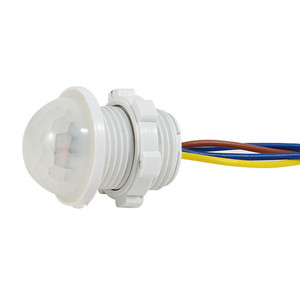 Nuevo LED 45mm ajustable LED PIR rayo infrarrojo Sensor de movimiento interruptor retardo de tiempo Pir Sensor de movimiento interruptor iluminación del hogar LED