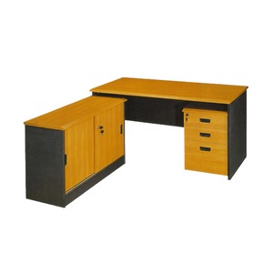 Muebles de oficina para el hogar, escritorio de computadora ejecutivo en forma de L MDF, mesa de computadora de escritorio grande con cajones - Product Image 4