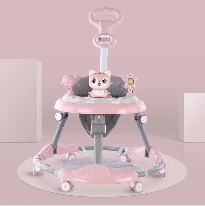Plastic Muziek Cartoon Baby Rollator Eenvoudige Baby Wandelaars 2021 Model Baby Rollator Driewieler