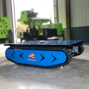 Özelleştirilmiş uzaktan kumandalı Robot paletli Platform taşıma aracı kauçuk paletli şasi - Product Image 3