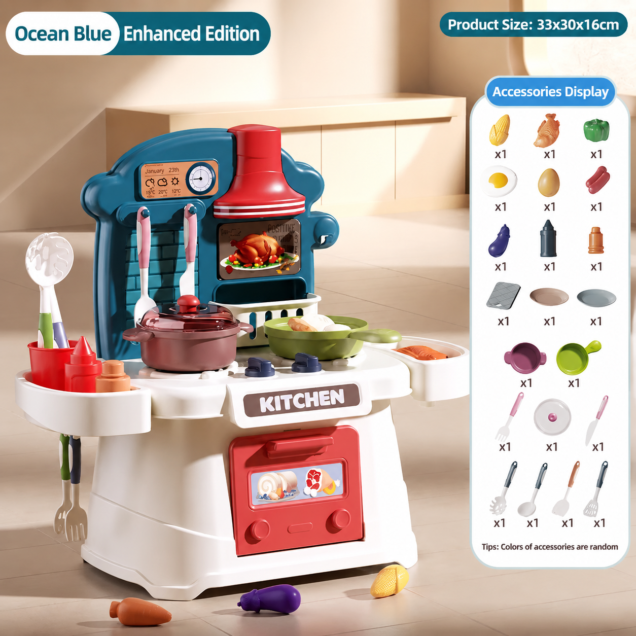 8113 Comptoir de cuisine Plus Edition - Bleu océan