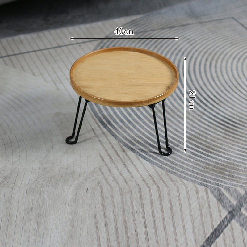 Natural color folding coffee table, 40cm long and 21cm high