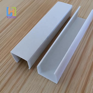 Kunden spezifische U-förmige Nut aus Kunststoff, einspuriges <span class=keywords><strong>PVC</strong></span>-Profil, doppelte U-förmige Gleit schiene