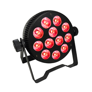 6in1 RGBAW UV IR Remote <strong>Control</strong> 12x8 <strong>Dmx</strong> Flat Led Par Can Light <strong>with</strong> Great Wash Effect for Live Events - Product Image 2