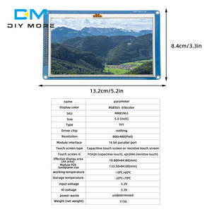 5 inch 5.0&quot; 800*480 TFT LCD Display <strong>Module</strong> SSD1963 Controller Board with <strong>Touch</strong> Panel card for <strong>Arduino</strong> 51 AVR STM32 - Product Image 5