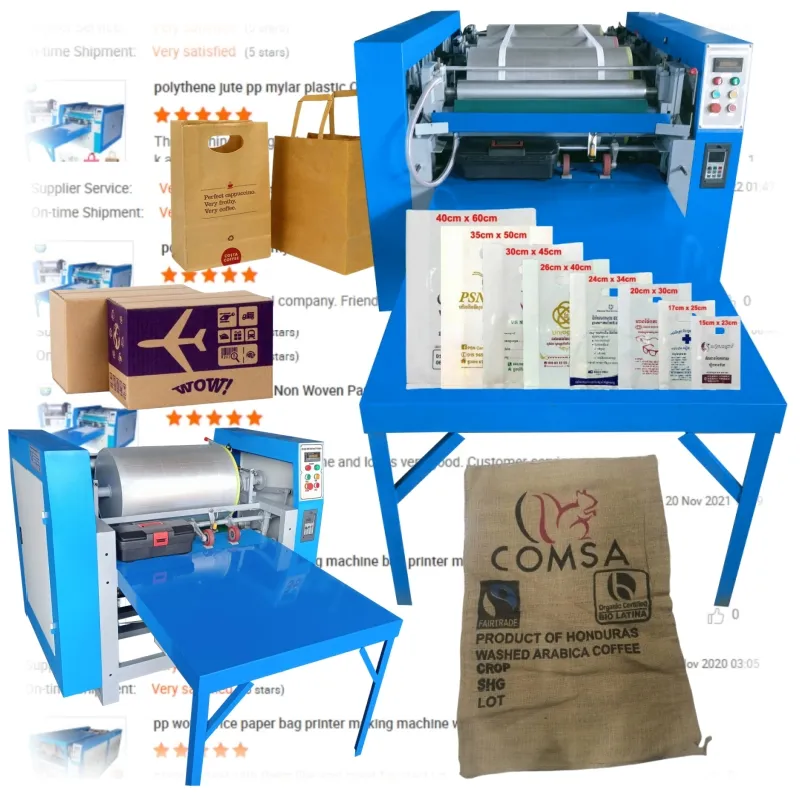 Automatic Paper Bag Printing Machine 1-6 Colors Offset Tote Non Woven Coffee Pp Mylar Plastic Bag Printing Machine Price