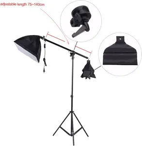 Fotoğrafçılık yumuşak kutusu stüdyo aydınlatma kiti 7 ft x 10 ft (yaklaşık 2.0 m) arka plan destek sistemi içerir 3 arka plan ekranları (b - Product Image 2