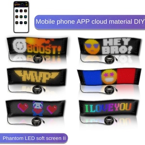 LED araba yumuşak ekran USB araba esnek reklam ekran App Bluetooth akıllı ekran pencere kapı tam renkli ekran - Product Image 2