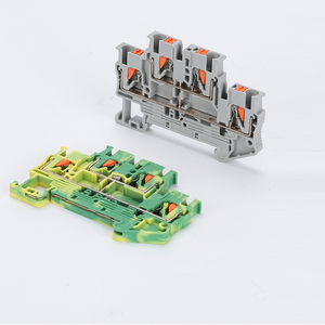 Double-layer <strong>terminal</strong> in-line up-and-down interconnection PTTB2.5-PV tool-free <strong>spring</strong> <strong>connection</strong> 4 holes <strong>terminal</strong> <strong>block</strong> - Product Image 5