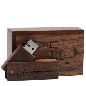 USB in legno 2.0 Memory Stick data Storage Pendrive Thumb Drive 16gb 32gb 64gb girevole usb flash drive u disco per regalo - Product Image 5