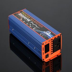 Inversor de corriente portátil 2000W CC a CA Convertidor de voltaje múltiple Voltaje de entrada 12V o 24V y salida 110V o 220V - Product Image 1