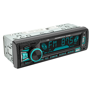 FM BT AM USB RDS TF ile 1 Din otomobil radyosu Mp3 AI ses hızlı şarj uzaktan kumanda destekler 7 renkli ışıklar 5513 - Product Image 3