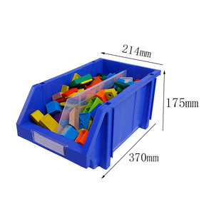 倉庫部品ビン収納部品ビン用の多次元プラスチックソリッドスタッカブル収納ビン - Product Image 1