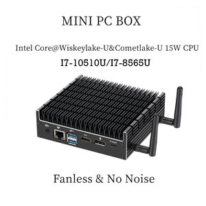 I5-8265U I7-10510U ไม่มีพัดลมมินิพีซีเกมเมอร์ HD DP Type-C 6 * USB คอมพิวเตอร์เดสก์ท็อปอุตสาหกรรมขนาดเล็กพร้อมปลั๊กเราเคสคอมพิวเตอร์แบร์โบน - Product Image 2