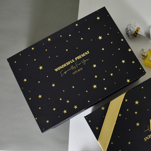 Customized Present Luxury Black Lift-of Rigid Packaging <strong>Boxes</strong> With Ribbon Boite Cadeaues - Product Image 5