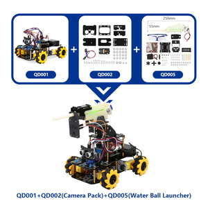 ACEBOTT ESP32 4WD Mecanum Rad kamera IoT WiFi STEM STEAM Programmierung Smart Robot Car Kit für Schulprojekt Arduino UNO R3