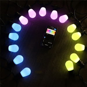 Newish-Cadena de luces inteligente Tuya, multicolor, con WiFi y Control por aplicación, IP65, música al aire libre, LED RGB, cadena de luz - Product Image 3
