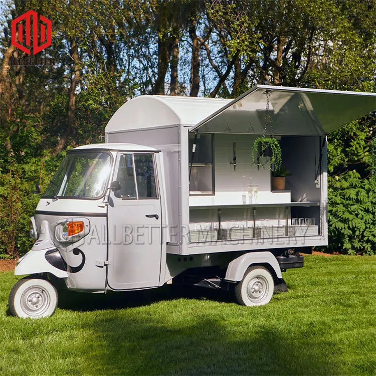 Moda lüks mobil yiyecek arabası dondurma otomatı arabaları kahve arabası suyu gıda kamyon mobil bira barı üç tekerlekli bisiklet gıda kamyon