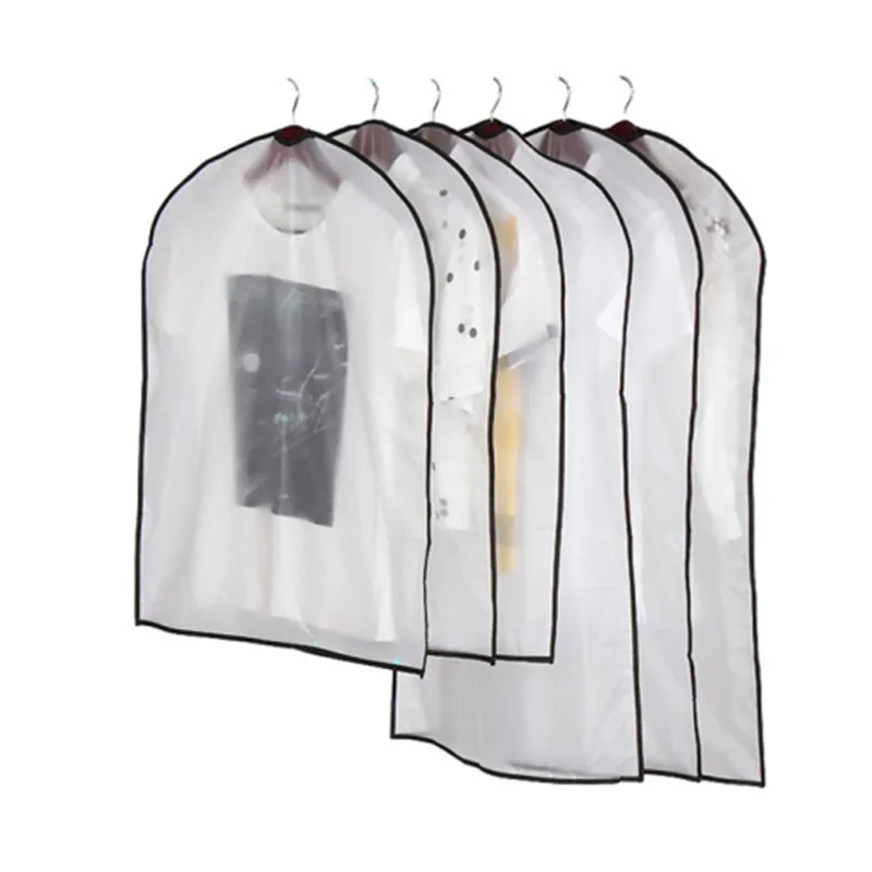 Capa transparente para pendurar roupas, cobertura de roupas transparente barata para peva à prova de poeira transparente