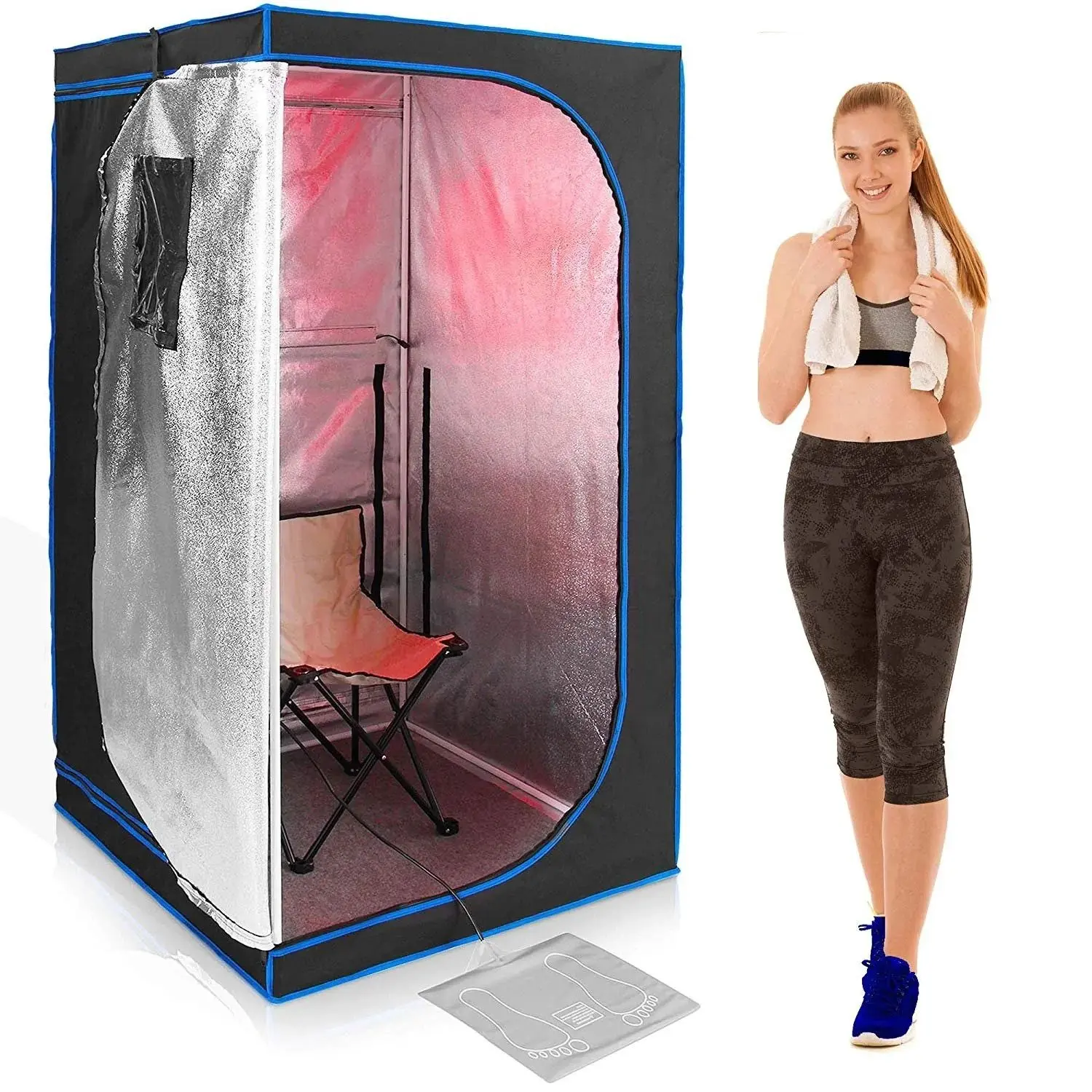 Sauna infrarroja portátil confiable Sala de sauna de relajación interior Sauna seca para una sola persona Hogar