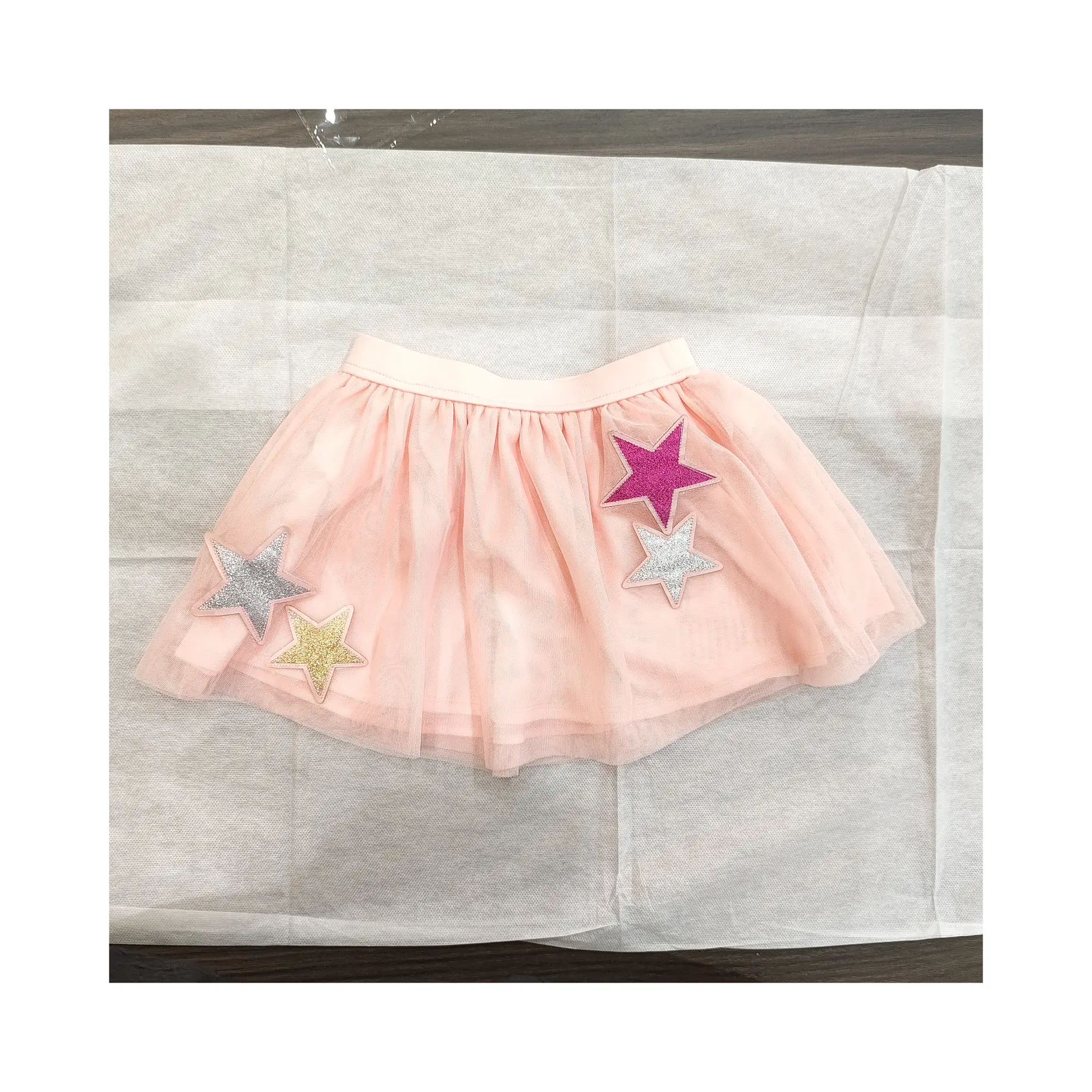 custom fashion children's skirt fabric comfortable skin-friendly do have a lining to prevent walking light