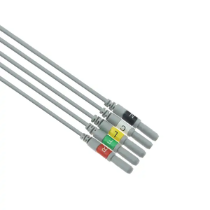 医療アクセサリーContec CMS 9000 Dinスタイル5リード0.9M ECGリード線TLC9803 IEC ECGケーブルスナップコネクタ付き - Product Image 2