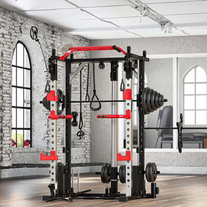GLSfitness J009 Commercial Power Cage Rack Multi-Functional <strong>Trainer</strong> with Smith Machine &amp; Rope System - Product Image 1
