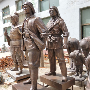 Tùy chỉnh đồng đúc màu đỏ hình nhóm tác phẩm điêu khắc truyền thống ngoài trời Tưởng Niệm Nhà thờ vườn Lịch Sử Quảng trường tượng đài tưởng niệm - Product Image 3