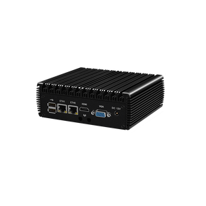 Fanless Mini PCアルミニウム合金インテルCeleronクアッドコア2.0GHz J6412 CPUデュアルLAN 2 COM 6 USB工業用デスクトップコンピュータ - Product Image 4