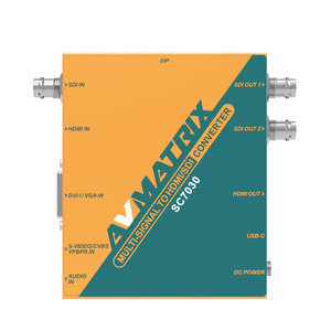 Avmatrix SC7030 Video Converter Multi-signal SDI for <strong>HDMI</strong> Cross Converter Up/Down Scaling Frame Rate Conversion Video <strong>Splitters</strong>