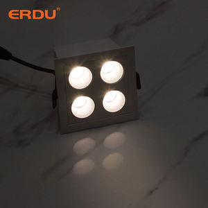 ERDU LED dikdörtgen gömme alüminyum spot 1/2/3/4/5/9/10/15 kafaları gömme lineer ışık Led tavan lambası Led Downlight - Product Image 6