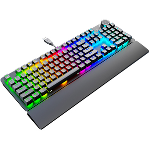 Teclado mecánico GK515 retroiluminado RGB de siete colores, interfaz USB barata para Aprendizaje de oficina y juegos de computadora de tableta - Product Image 1