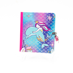 Cuaderno con candado de tapa dura de papel personalizado al por mayor con bolígrafo de tinta invisible sirena - Product Image 1