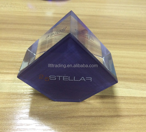 Hai màu tím và rõ ràng <span class=keywords><strong>Acrylic</strong></span> hiển thị <span class=keywords><strong>Cube</strong></span> tùy chỉnh in thương hiệu của bạn màu <span class=keywords><strong>acrylic</strong></span> khối vát cắt <span class=keywords><strong>Acrylic</strong></span> Logo khối - Product Image 1