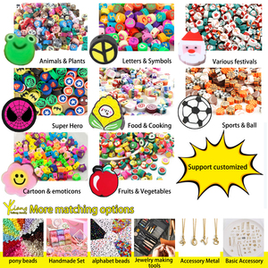 Customized Shape Pattern Polymer <strong>Clay</strong> &amp; Porcelain Beads Loose Beads Made From <strong>Mixed</strong> Colors Ceramic Diverse Color Options - Product Image 6