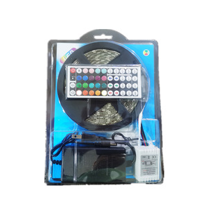 LED ışık şerit 12v12vrgb seti 2835 renkli renk değişimi 60 LED açık 5 metre işık şeridi seti - Product Image 3