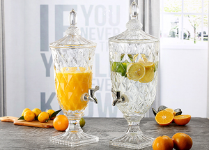 1.8L 3L <span class=keywords><strong>5L</strong></span> cam kavanoz İçecek İçecek dispenseri ile buz kovası standı ve sızdırmaz serbest tıkaç paslanmaz çelik soğuk demlemek bira vintage